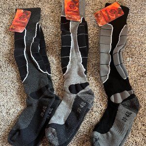 Hyalea Mens Merino Wool Ski Socks (Set of 3) - NEVER WORN!